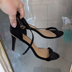 New Look Black Heeled Sandals